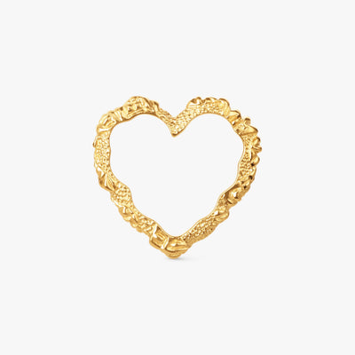 Alma | Hjertevedhæng i 22K Forgyldt Sterlingsølv