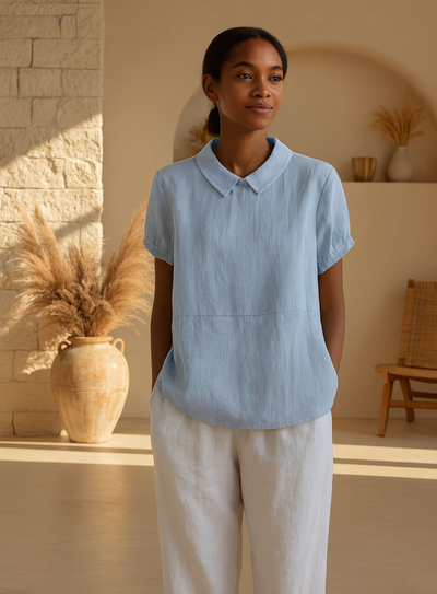 Luna  - Kortærmet Bluse