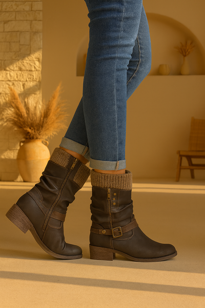 Liv – Stilrene Støvletter med Lynlås