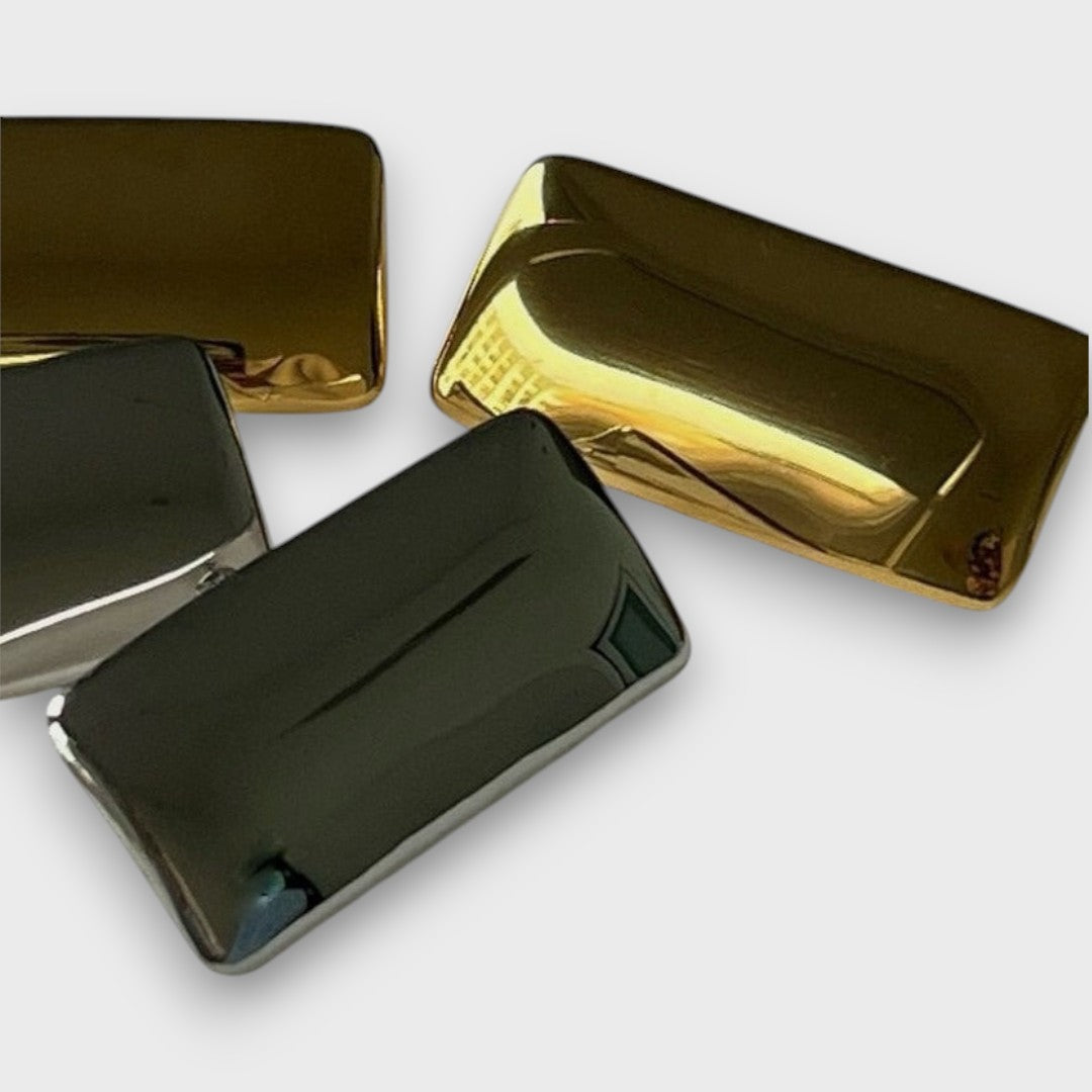 Jona – Geometriske Øreringe med Dristig Stil