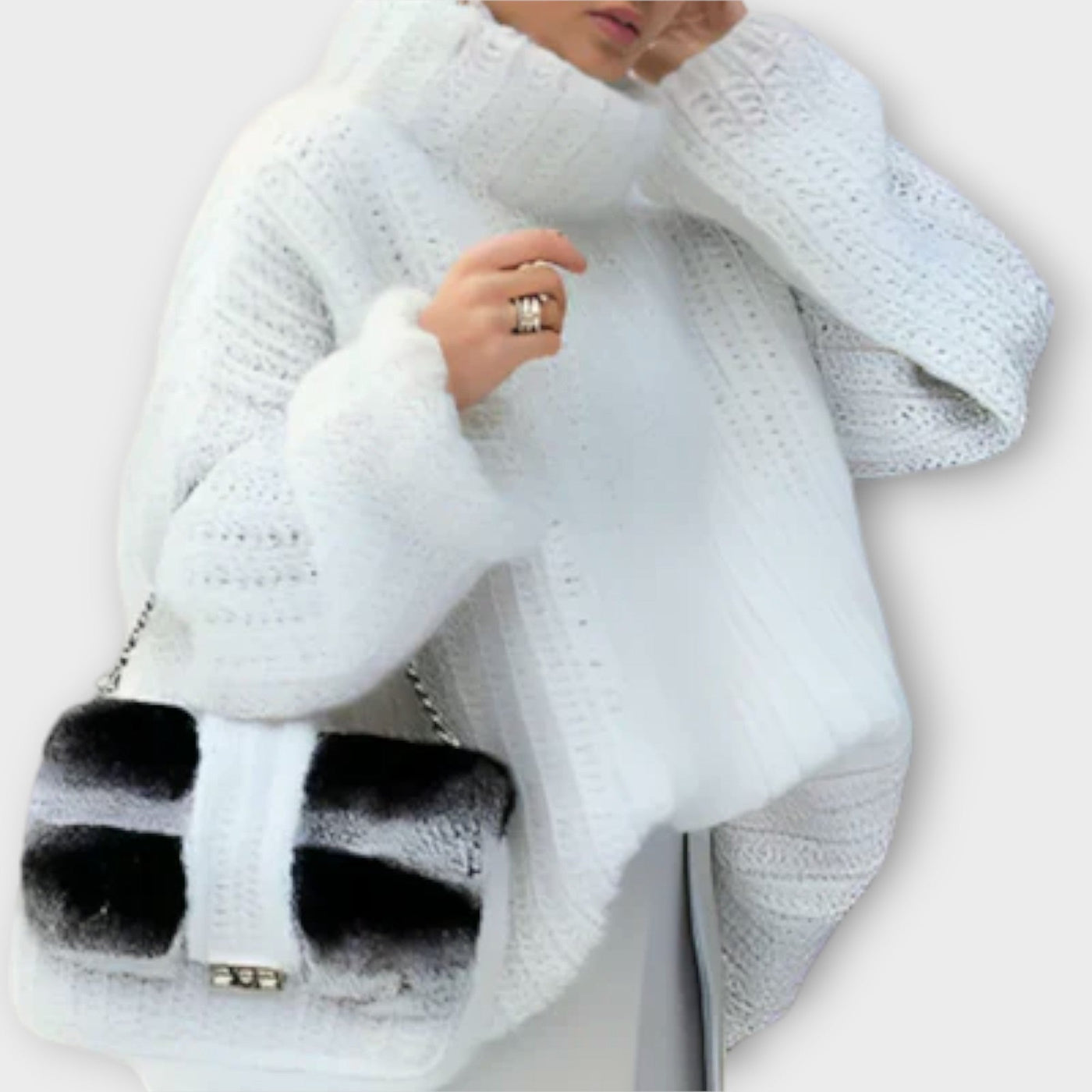 Andrea - Blød langærmet dame hoodie