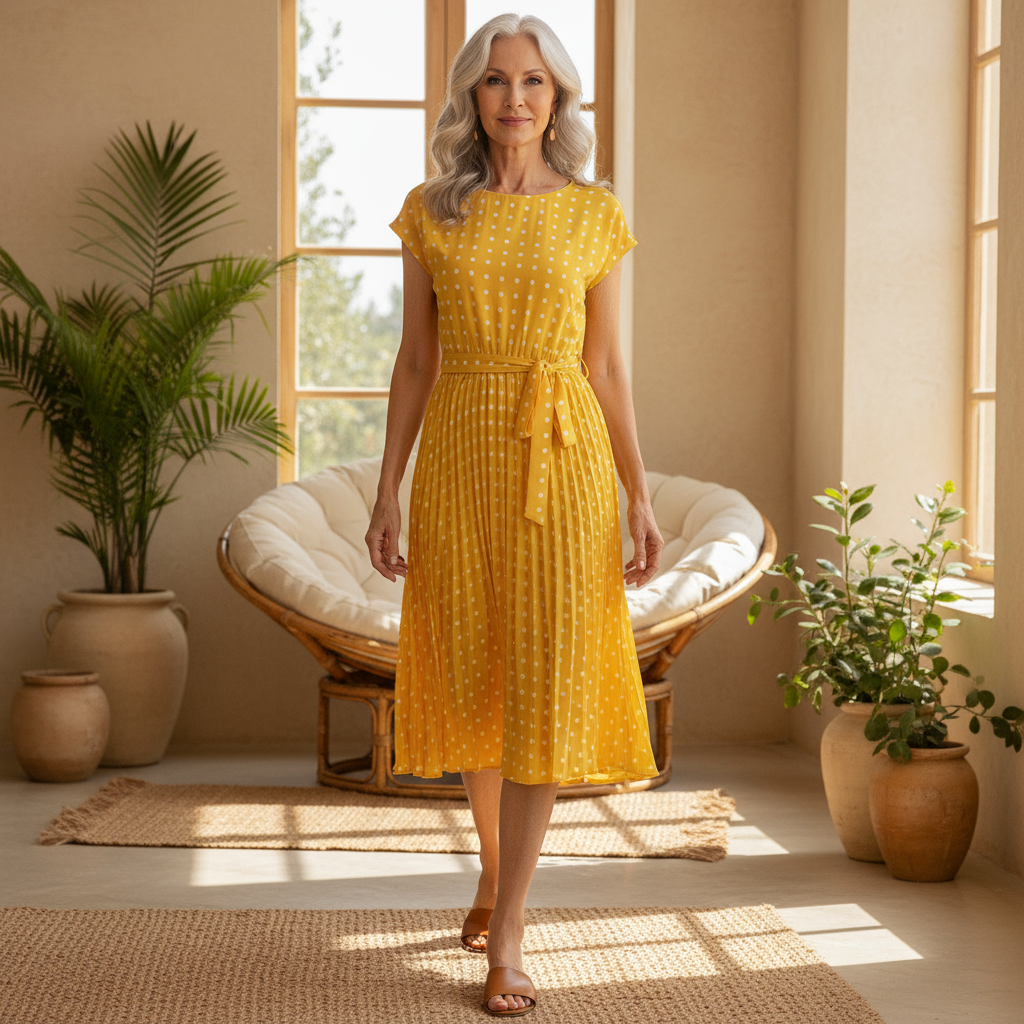 Amalie – Prikket Blomsterkjole