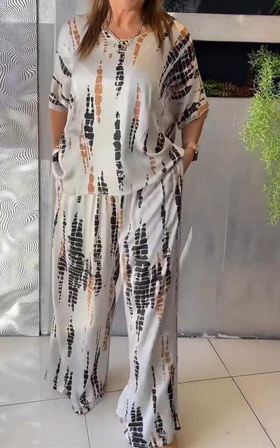 Thora – Afslappet Printet Sæt