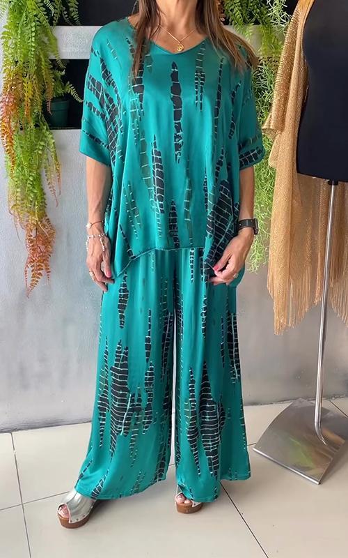 Thora – Afslappet Printet Sæt